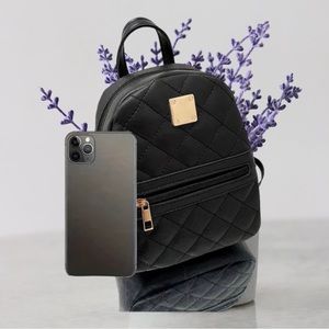 Cute Small Women's Backpack, black